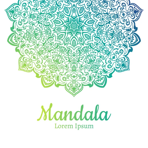 Mandala ornement coloré — Image vectorielle