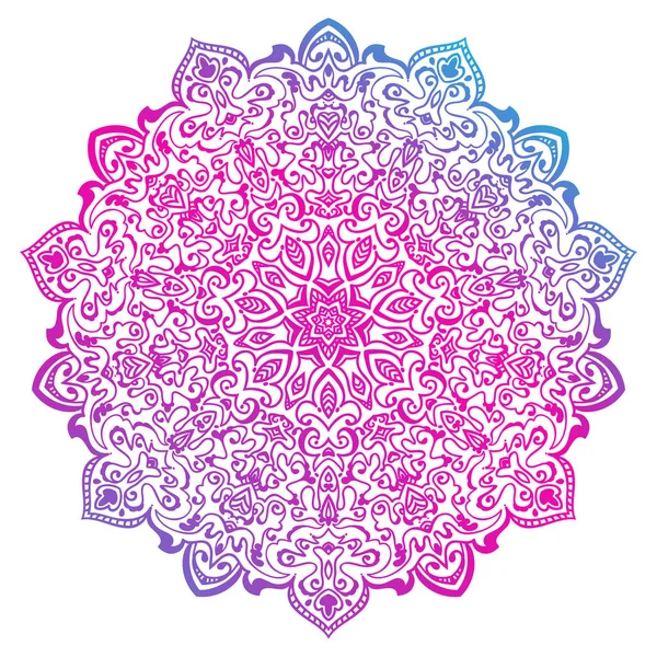 Buntes Mandala-Ornament — Stockvektor