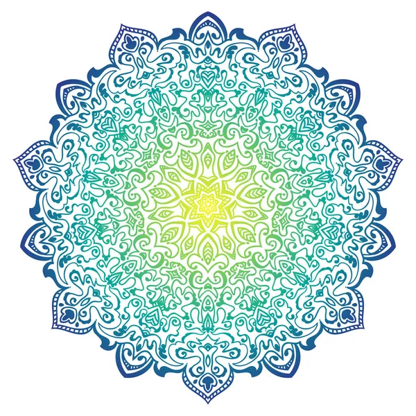 Mandala renkli süsleme