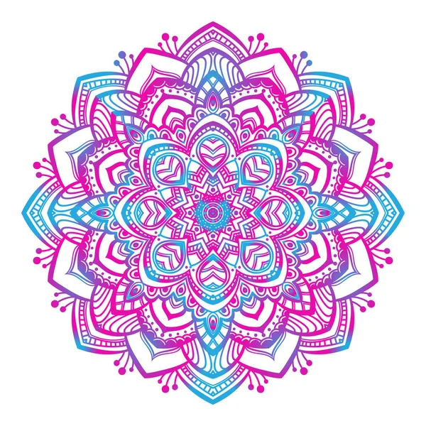 Mandala ornement coloré — Image vectorielle