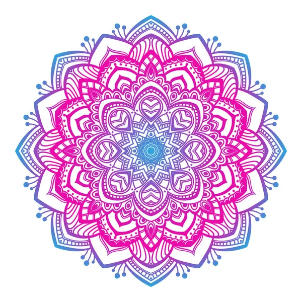 Mandala renkli süsleme