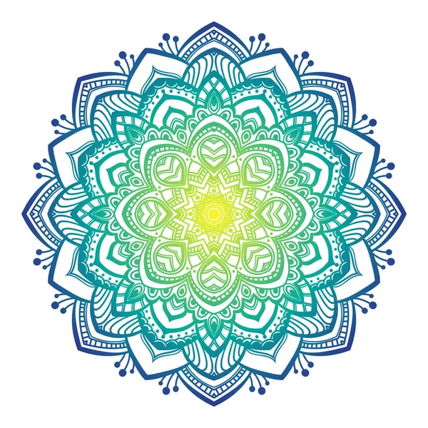 Mandala ornamento colorido —  Vetores de Stock