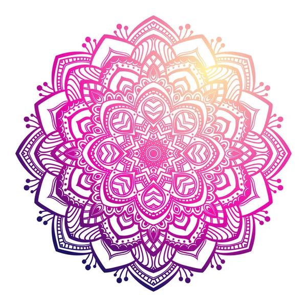 Ornament mandala colorat — Vector de stoc