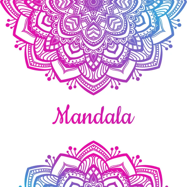 Buntes Mandala-Ornament — Stockvektor
