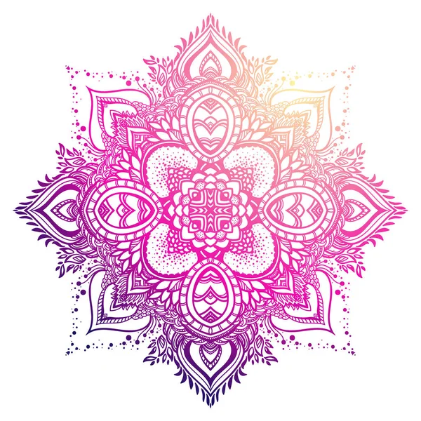 Ornament mandala colorat — Vector de stoc