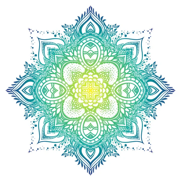 Mandala ornamento colorido —  Vetores de Stock