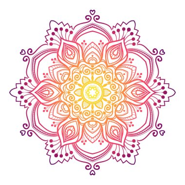 çok renkli Mandala süs