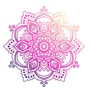 çok renkli Mandala süs