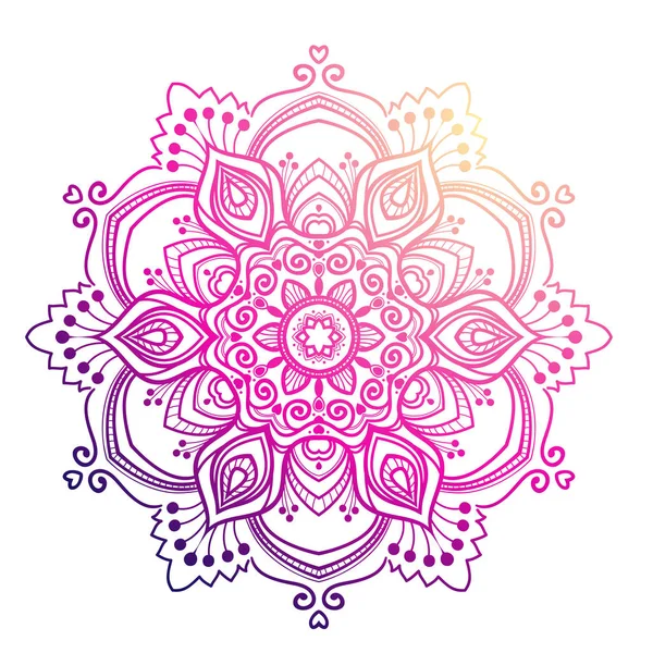 Többszínű Mandala dísz — Stock Vector