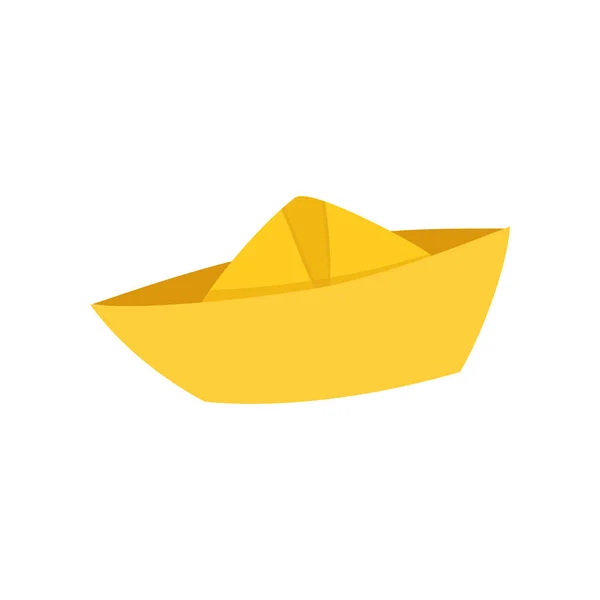 紙の船のアイコン — ストックベクタ