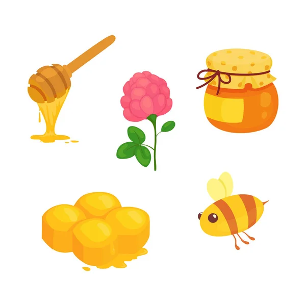 Miel fond sans couture — Image vectorielle