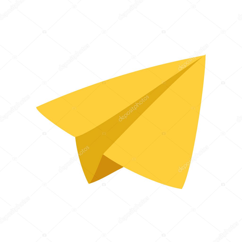 Vector illustration of paper plane icon