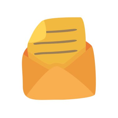 Kahverengi zarf simgesi