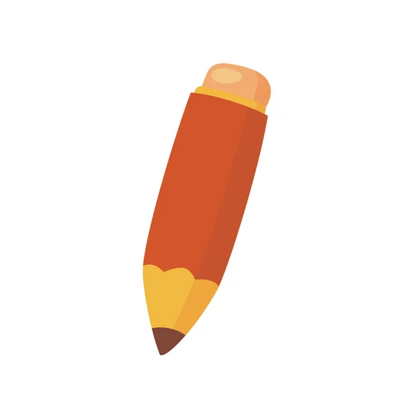 Pencil isolated on white — Stock Vector