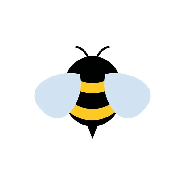 Icône miel et abeille — Image vectorielle