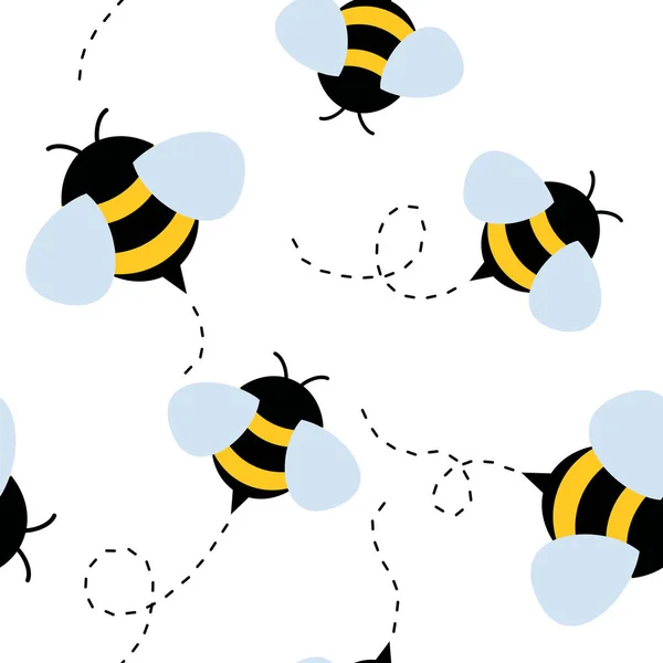 Ensemble d'icônes d'abeilles — Image vectorielle