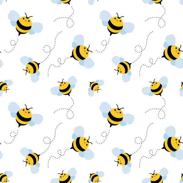 Ensemble d'icônes d'abeilles — Image vectorielle