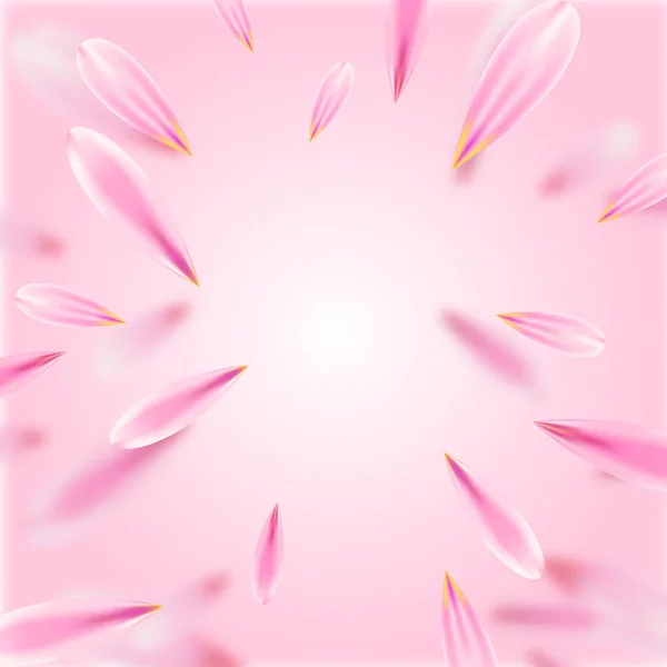 Fleurs pétales Contexte abstrait — Image vectorielle