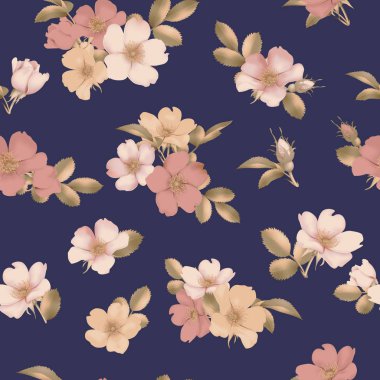 Vahşi Gül Kusursuz Şablon