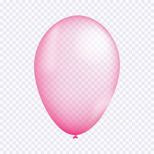 Illustrazione palloncino rosa — Vettoriale Stock