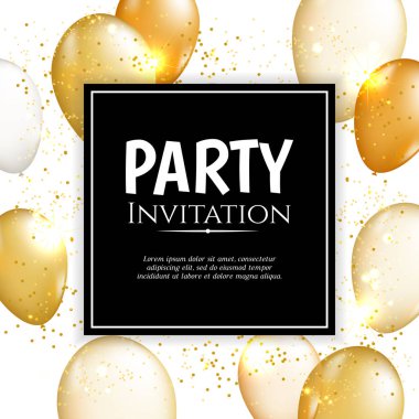 Altın balon arka plan