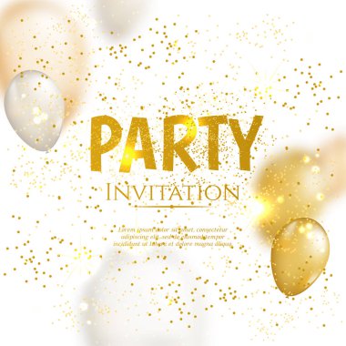 Altın balon arka plan