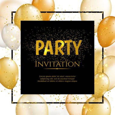 Altın balon arka plan