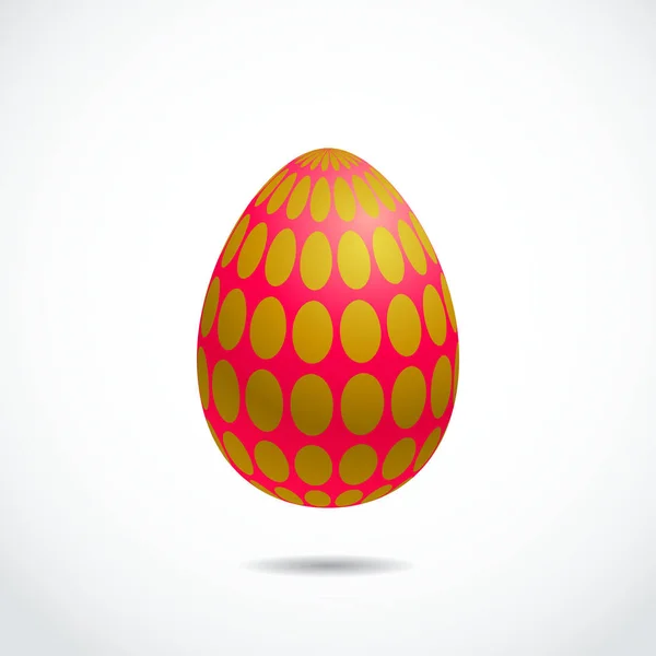 Realistic Vector 3D Easter Egg — Stock Vector