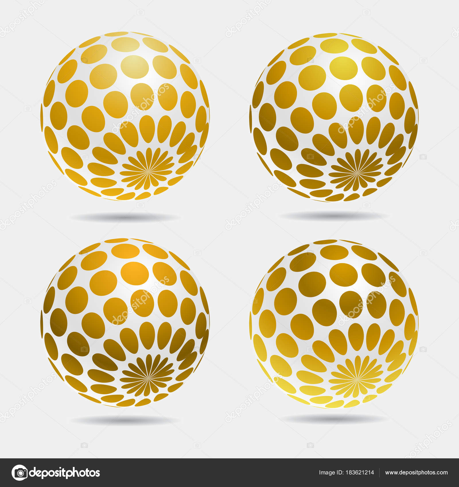 Gold decorative balls. Stock Vector Image by ©irska_no 183621214
