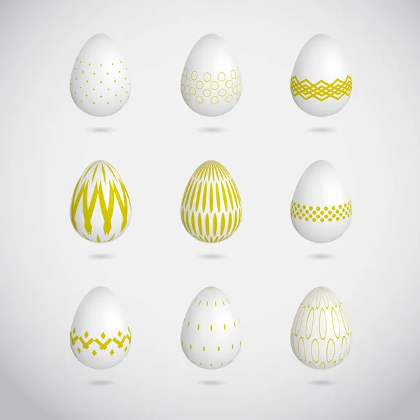 Πράσινο διάνυσμα Πασχαλινά αυγά — Διανυσματικό Αρχείο