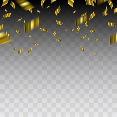 Altın konfeti ile arka plan