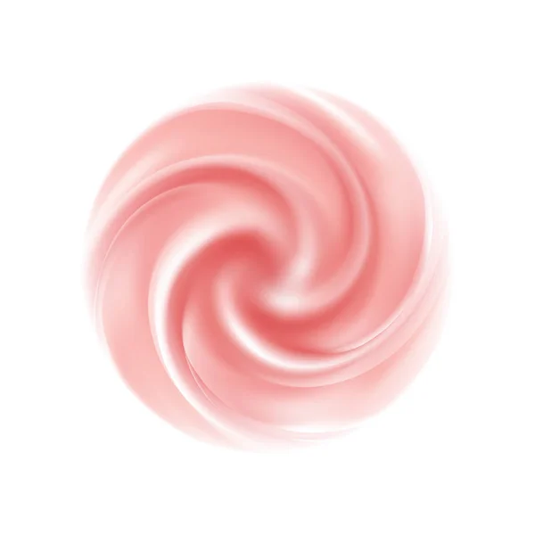 Vector yogurt swirl ice cream background. — Stock Vector