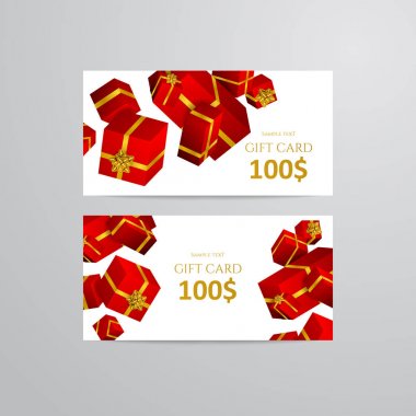 3D arka plan hediye. Festival kutusu hediye kartı