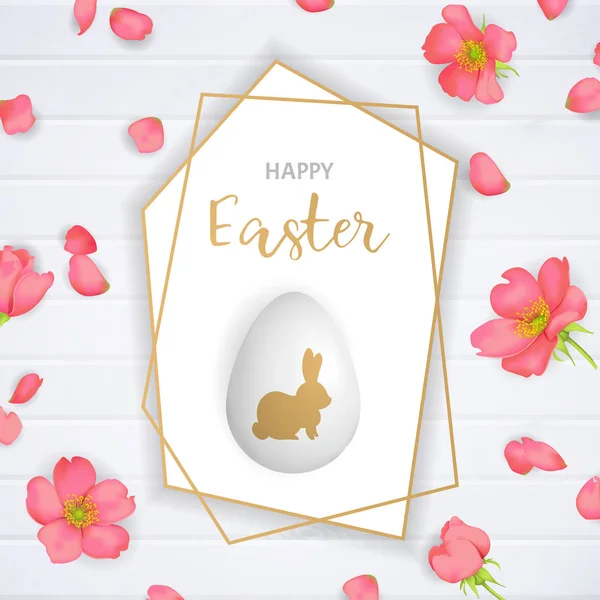 Białe Tło Wektor Ilustracja Easter Egg — Wektor stockowy