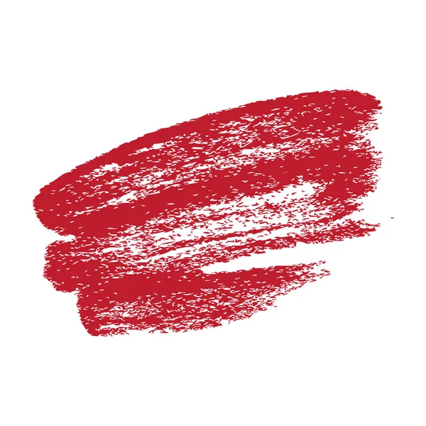 Rojo Grunge Brush Stroke Vector Eps Ilustración — Vector de stock