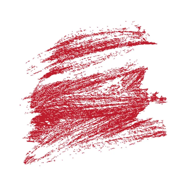 Kırmızı Grunge Fırça Darbesi Vektör Eps Çizim — Stok Vektör