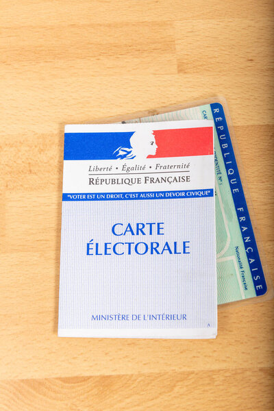 French electoral voter cards official 