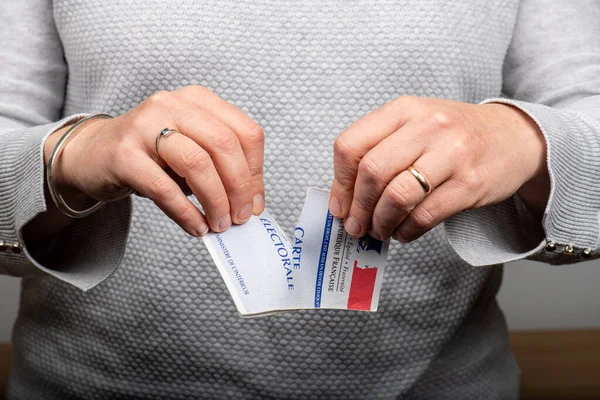 프랑스 2019 유권자 카드를 — 스톡 사진