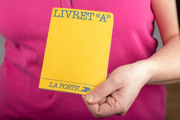 Paris, France - January 09, 2020 : Livret A, 'Laposte' postal sa — 스톡 사진