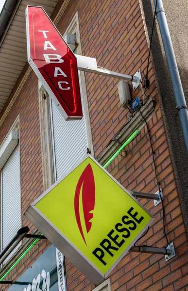 Paris França Setembro 2019 Tabac Presse Signage Tabacconist Store France — Fotografia de Stock