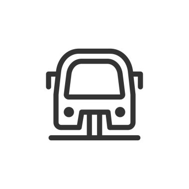 Funicular front view vektör dış hat simgesi