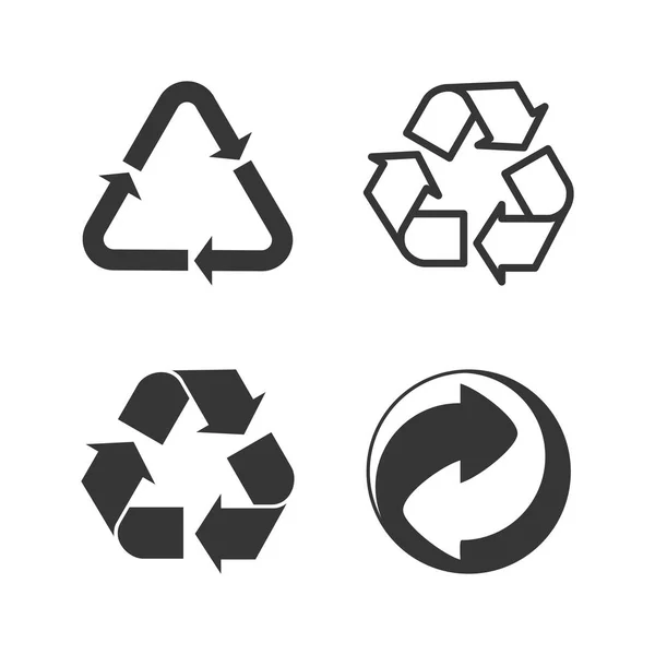 Embalaje y reciclaje logístico vector aislado icono conjunto — Vector de stock