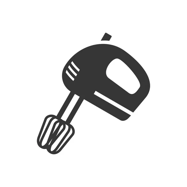 Hand mixer glyph single isolated vector icon — 스톡 벡터