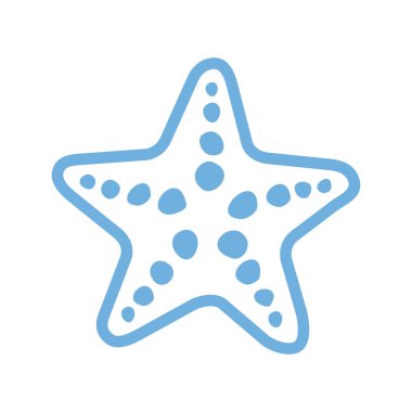 Deniz yıldızı vektör tek simge, ayrı izole illüstrasyon