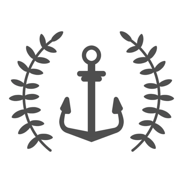 Anker-Vektor einzelnes Logo-Symbol, separates isoliertes Zeichen — Stockvektor