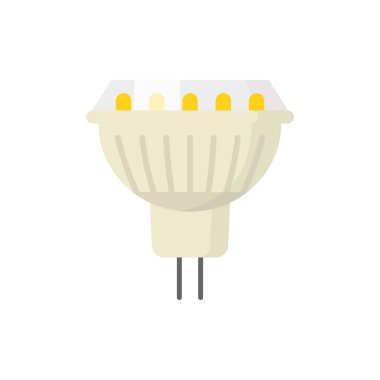 LED lamba ampul vektör renkli simge