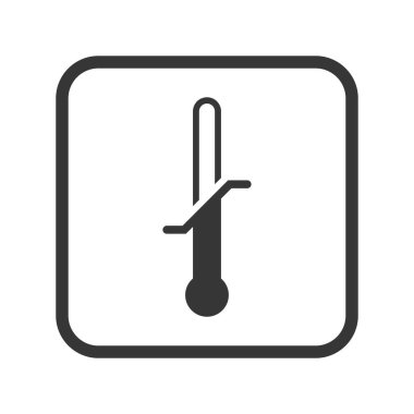 Sıcaklık ambalajı ve lojistik vektör izole edilmiş tek simge