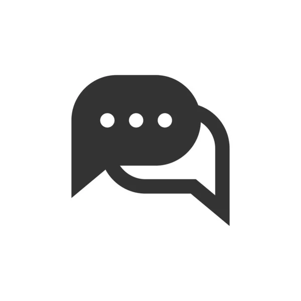 Chat-Sprechblase und Dialog-Ballon gefüllt Stil-Vektor-Symbol — Stockvektor