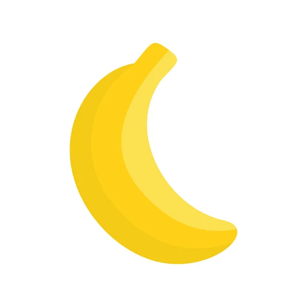 Niedliche Banane exotische Früchte, isolierte bunte Vektor-Symbol — Stockvektor