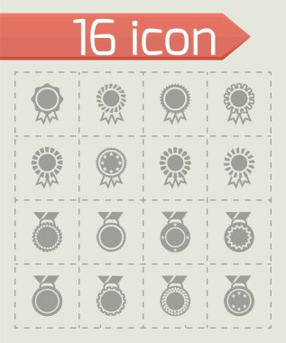 Vektör ödül madalya Icon set